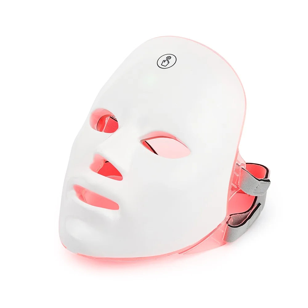 7 color LED therapy mask wireless red light treatment acne wrinkles home use